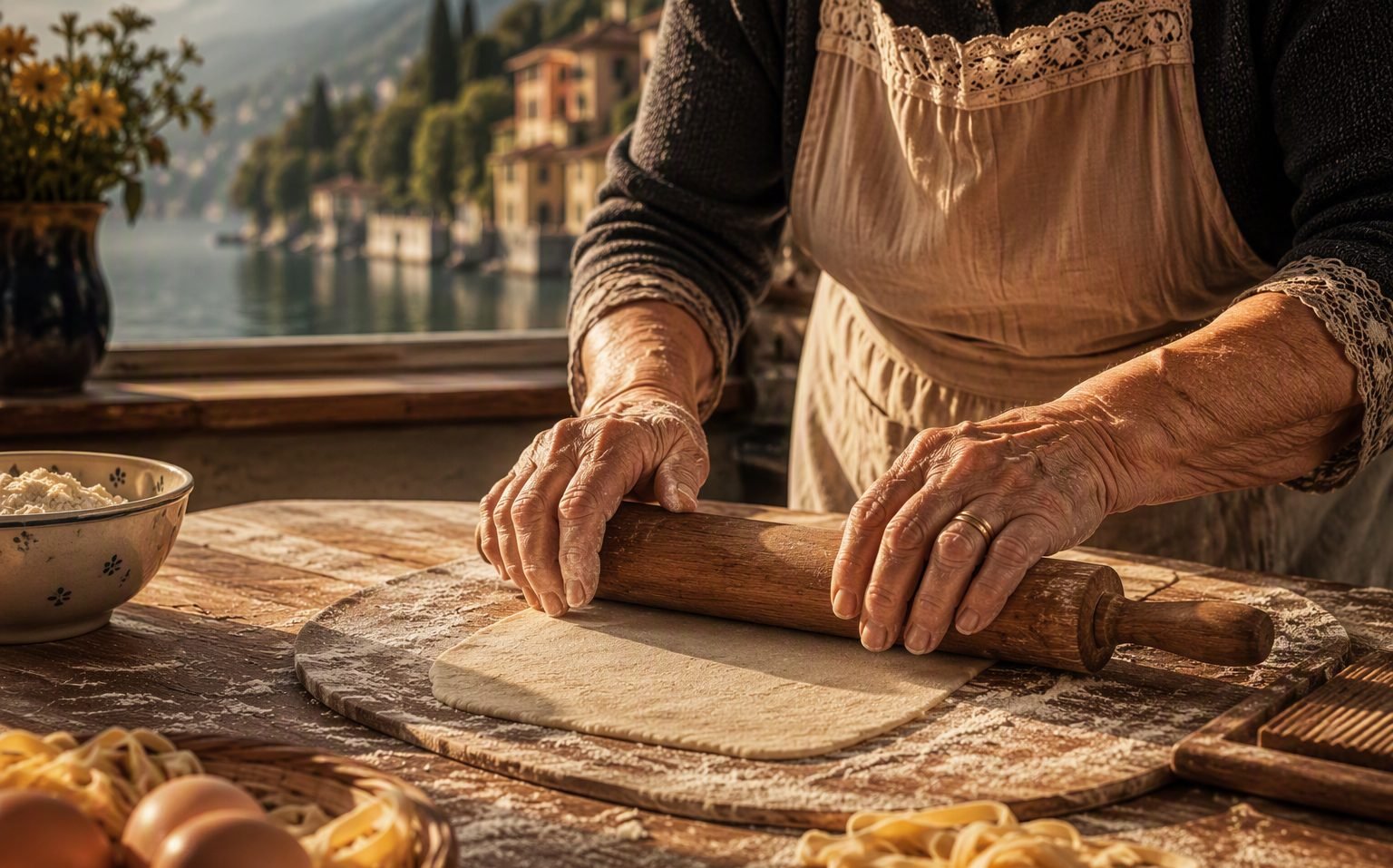 Cooking class on Lake Como