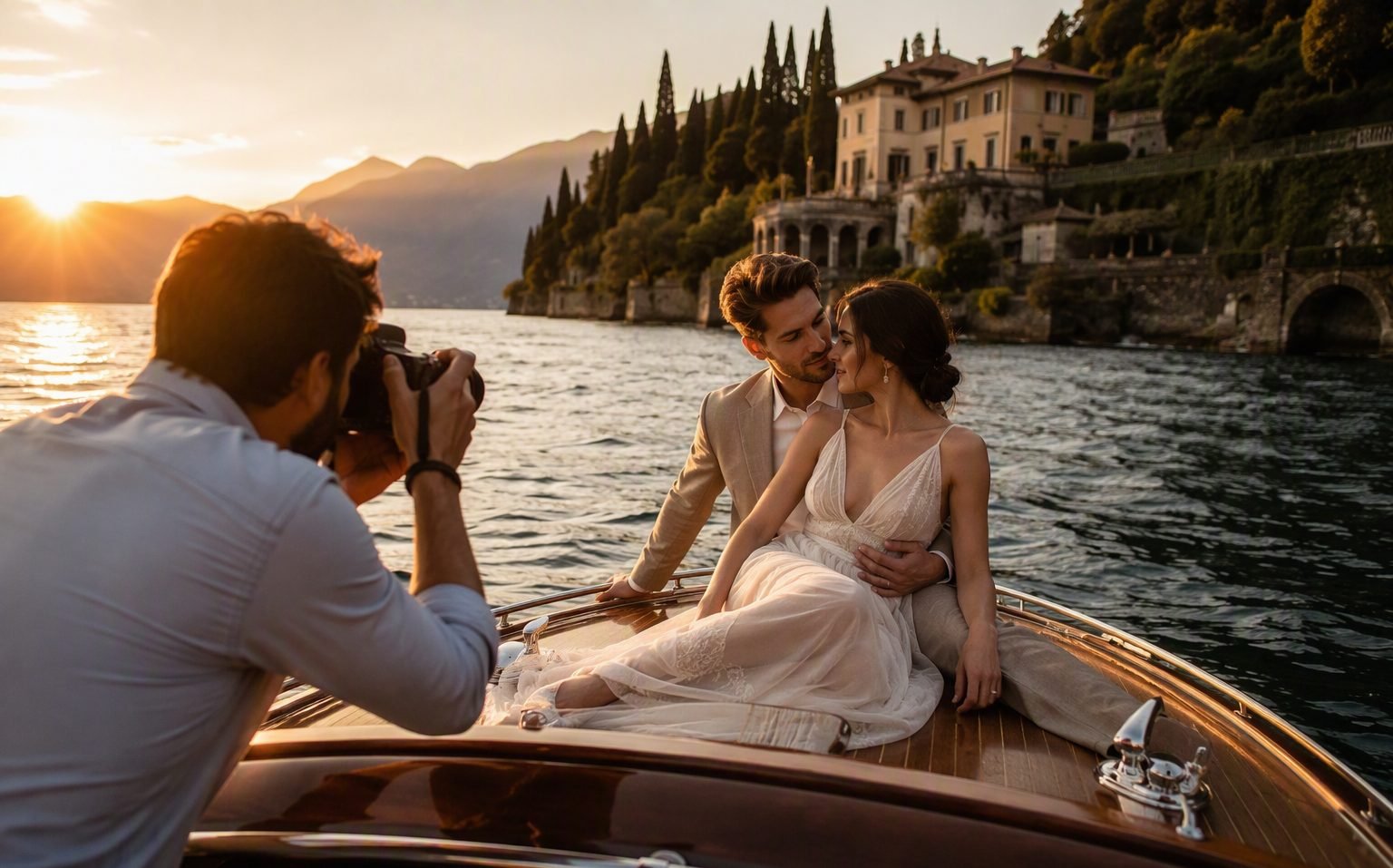 Photoshoot on Lake Como
