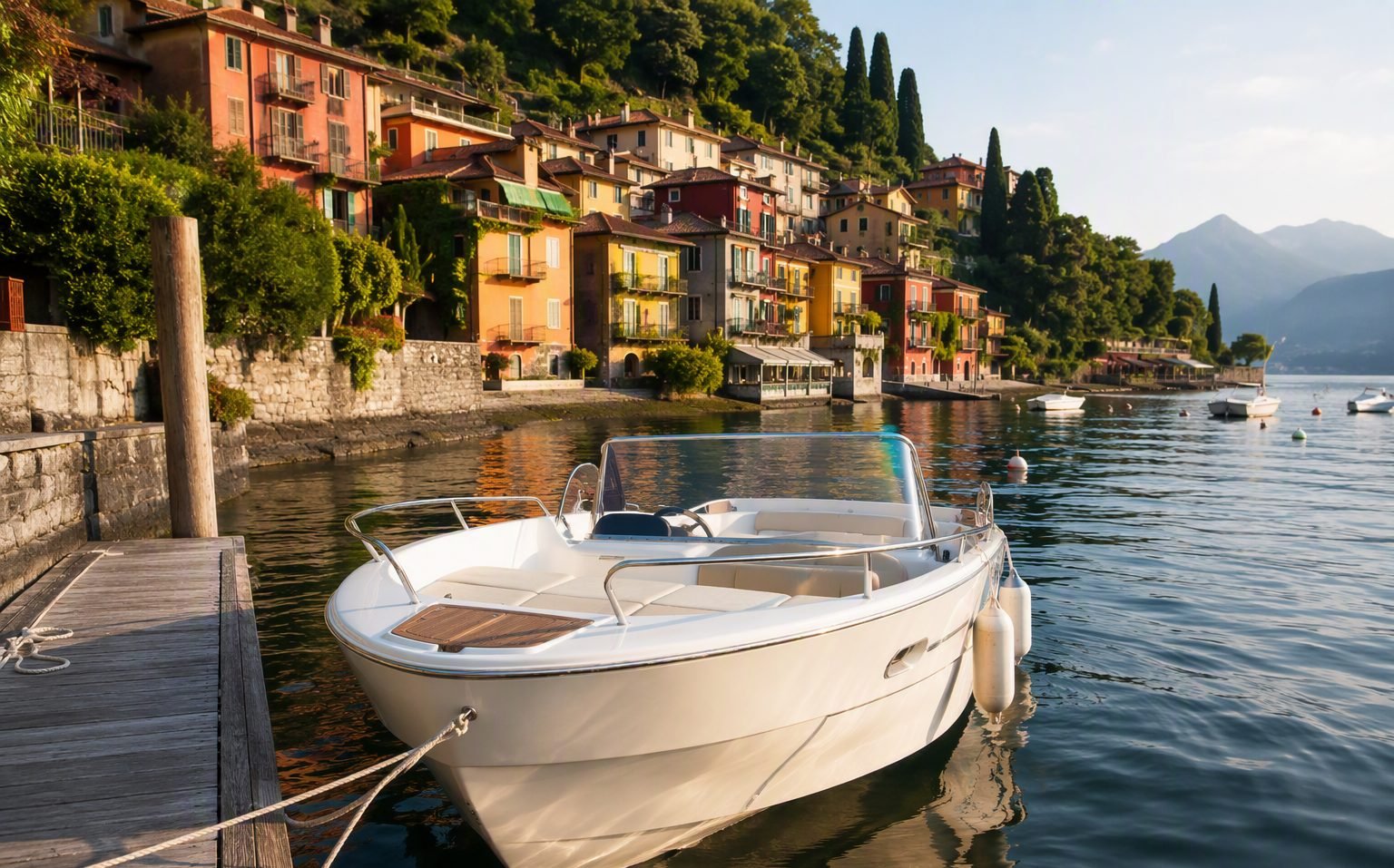 Boat rental without license on Lake Como